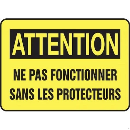 Accuform OSHA CAUTION SAFETY SIGN DO NOT FRMEQC720VS FRMEQC720VS